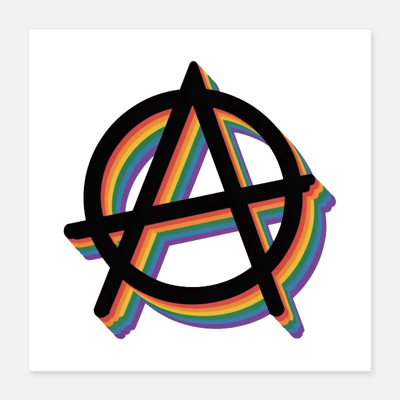 Anarchie - Anarchisme Tee Poster 40 x 40 cm