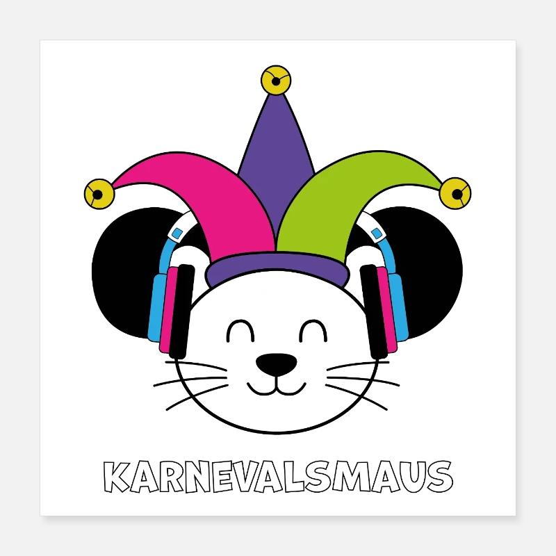 Carnival Mouse Poster 16" x 16" (40x40 cm)
