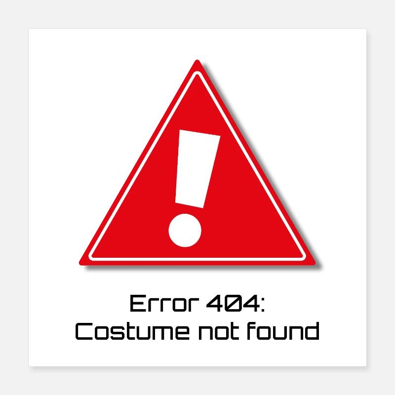 Erreur 404 : Carnaval Poster 40 x 40 cm