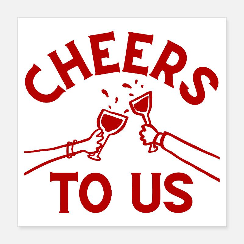 Prostfreunde Feierdesign Poster 40x40 cm