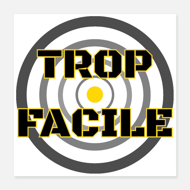 LA CIBLE Poster 40 x 40 cm