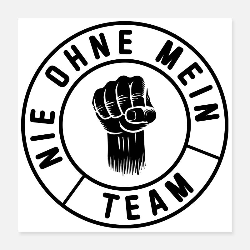 My Team Poster 16" x 16" (40x40 cm)