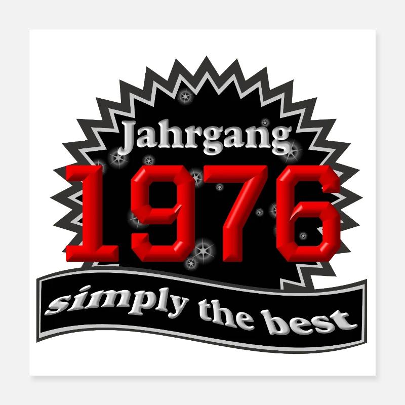 Vintage 1976 – Simplement le meilleur Poster 40 x 40 cm