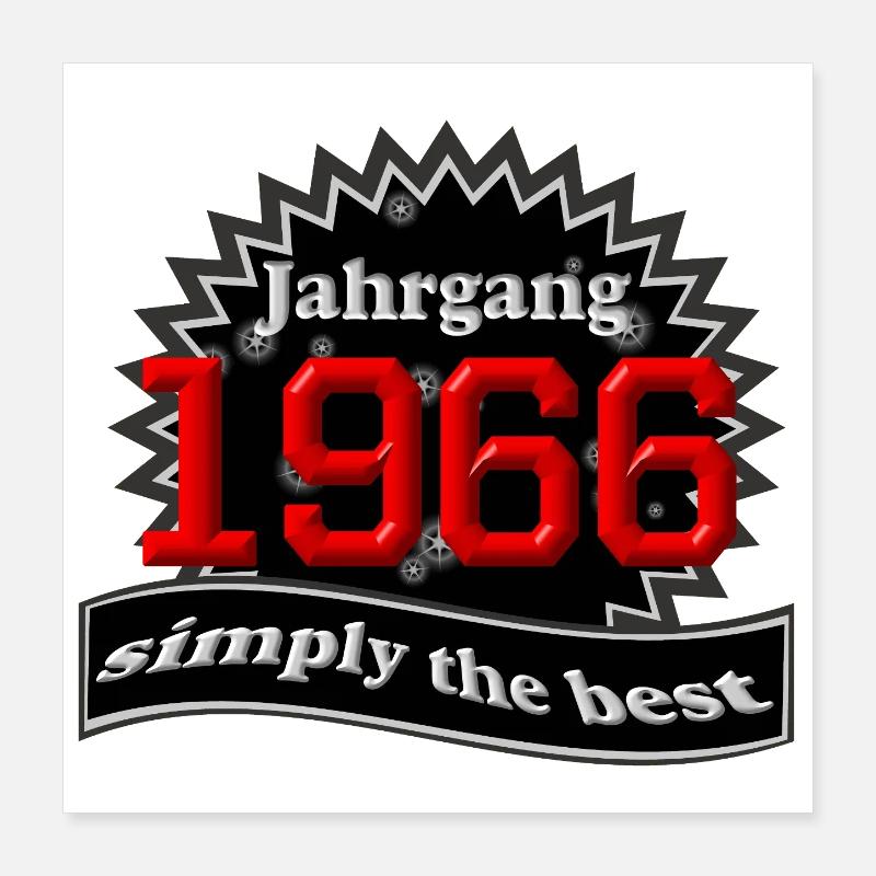 Vintage 1966 – Simplement le meilleur Poster 40 x 40 cm