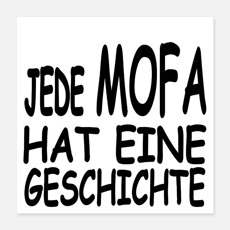 Mobylette Poster 40 x 40 cm