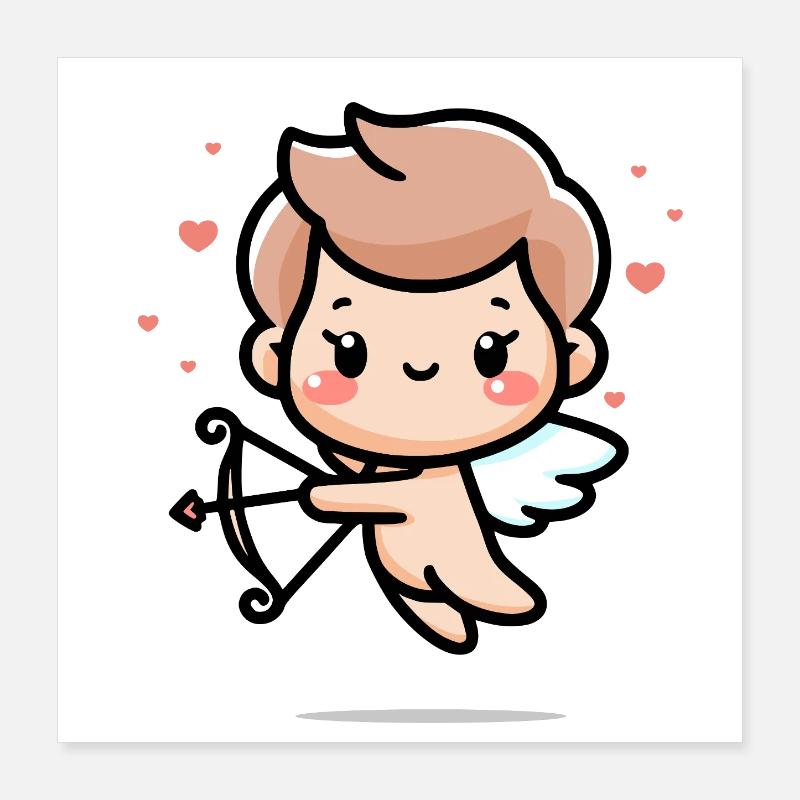 Doux Cupidon Poster 40 x 40 cm