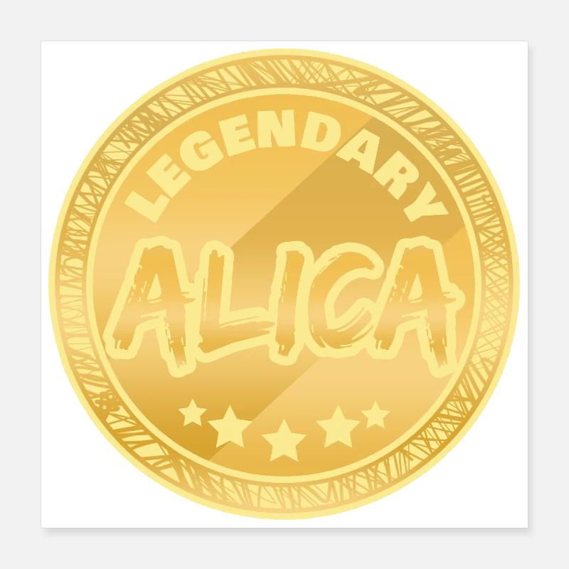 Idée cadeau Alica Poster 40 x 40 cm