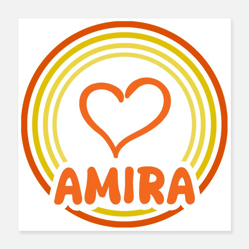 Amira als Geschenkidee Poster 40x40 cm