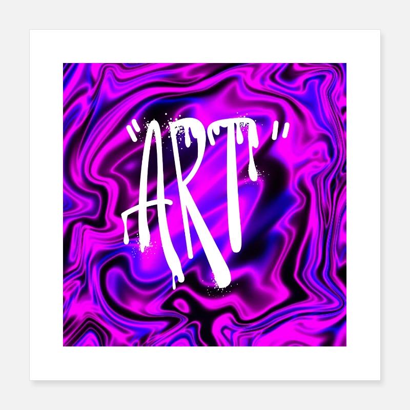 Illusionskunst Poster 40x40 cm