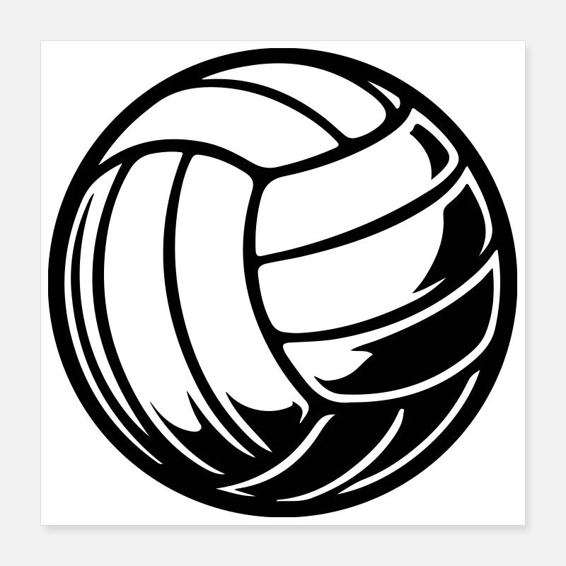Ballon de volley-ball Poster 40 x 40 cm