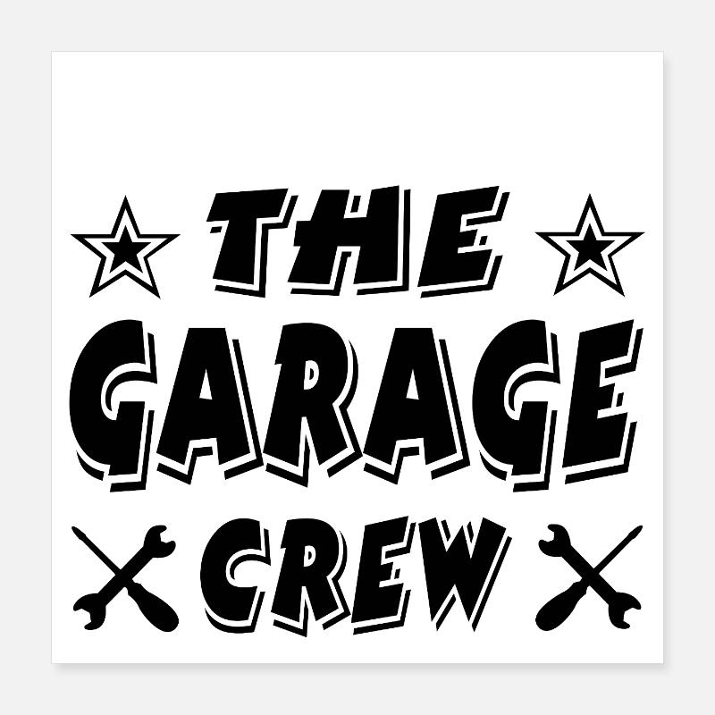 Garage Poster 40x40 cm