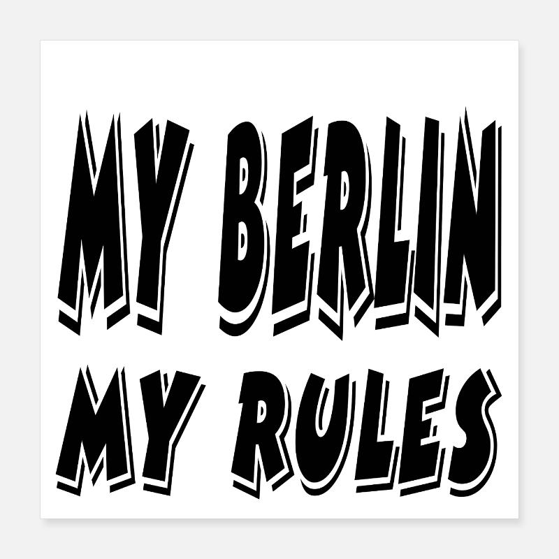 Berlin Poster 40x40 cm