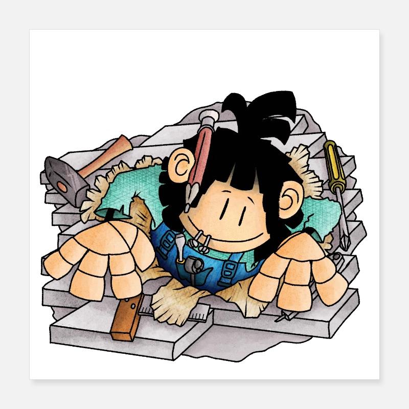 Scott - the unruly hole / Poster 16" x 16" (40x40 cm)