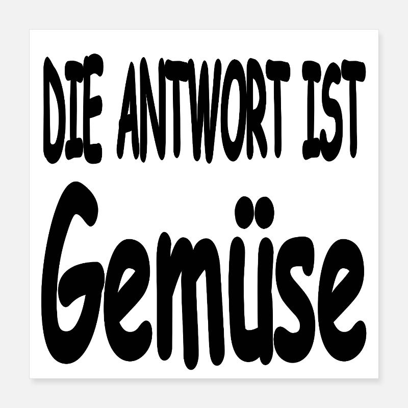 Gemüse Poster 40x40 cm