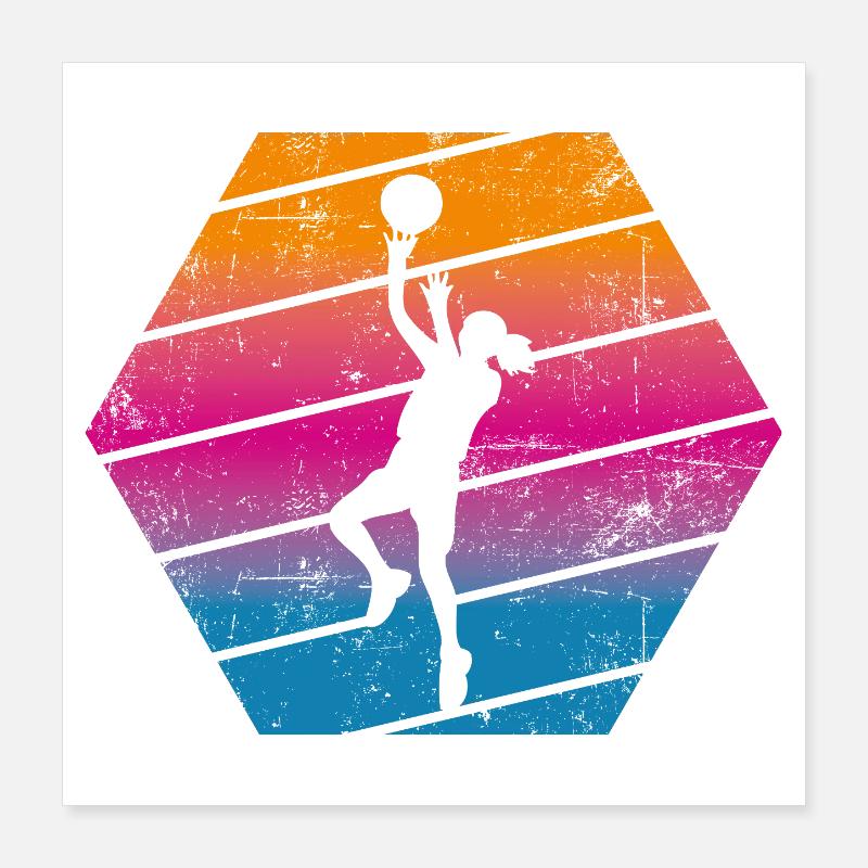 Basketteur Poster 40 x 40 cm