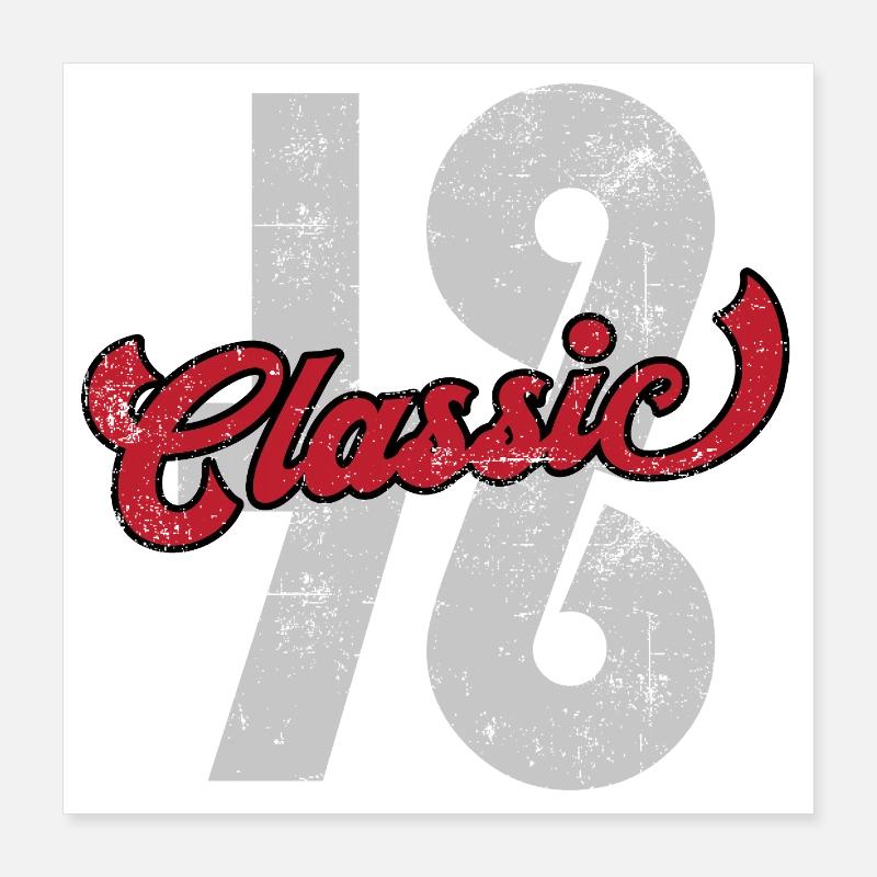 Classique 1976 Poster 40 x 40 cm