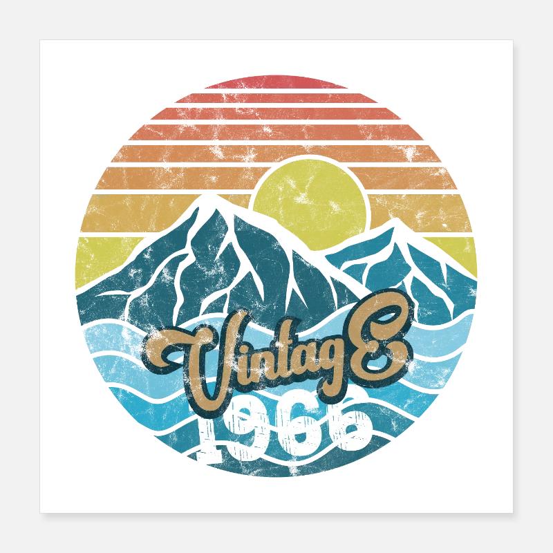 Millésime 1966 Poster 40 x 40 cm