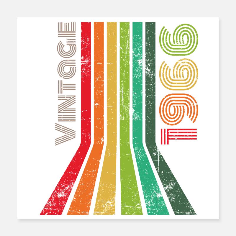 Millésime 1966 Poster 40 x 40 cm