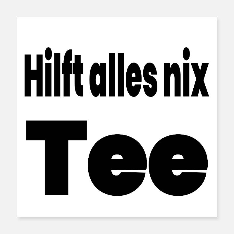 Thé Poster 40 x 40 cm