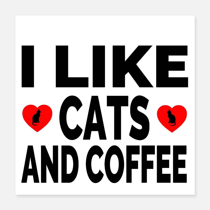 Katzen Poster 40x40 cm