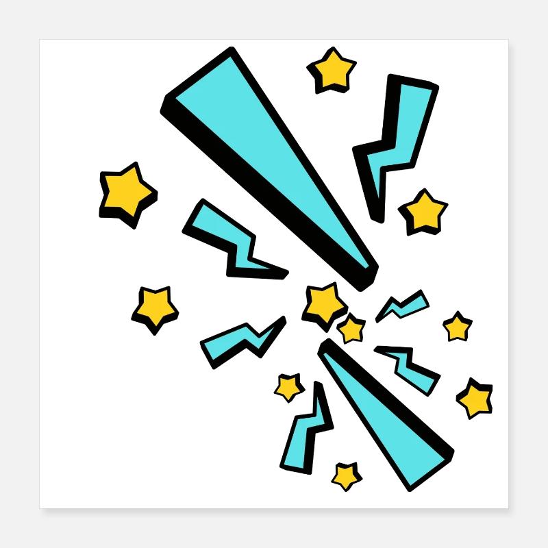 éclair  Poster 40 x 40 cm