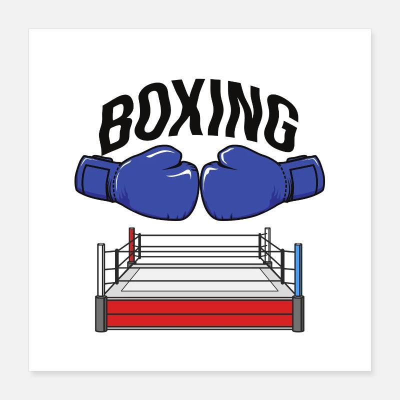 Boxing Poster 40 x 40 cm