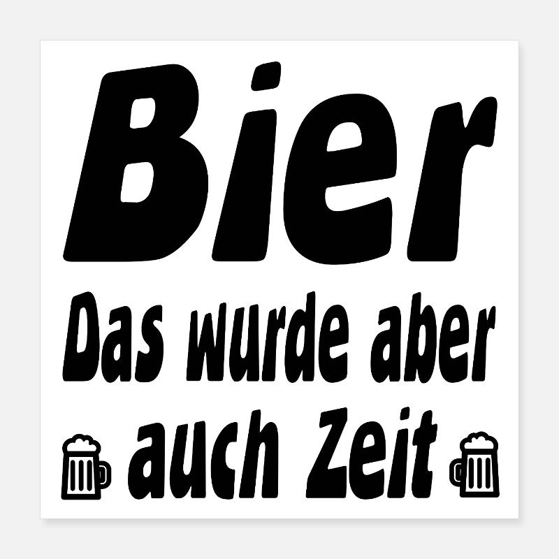 Bier Poster 40x40 cm