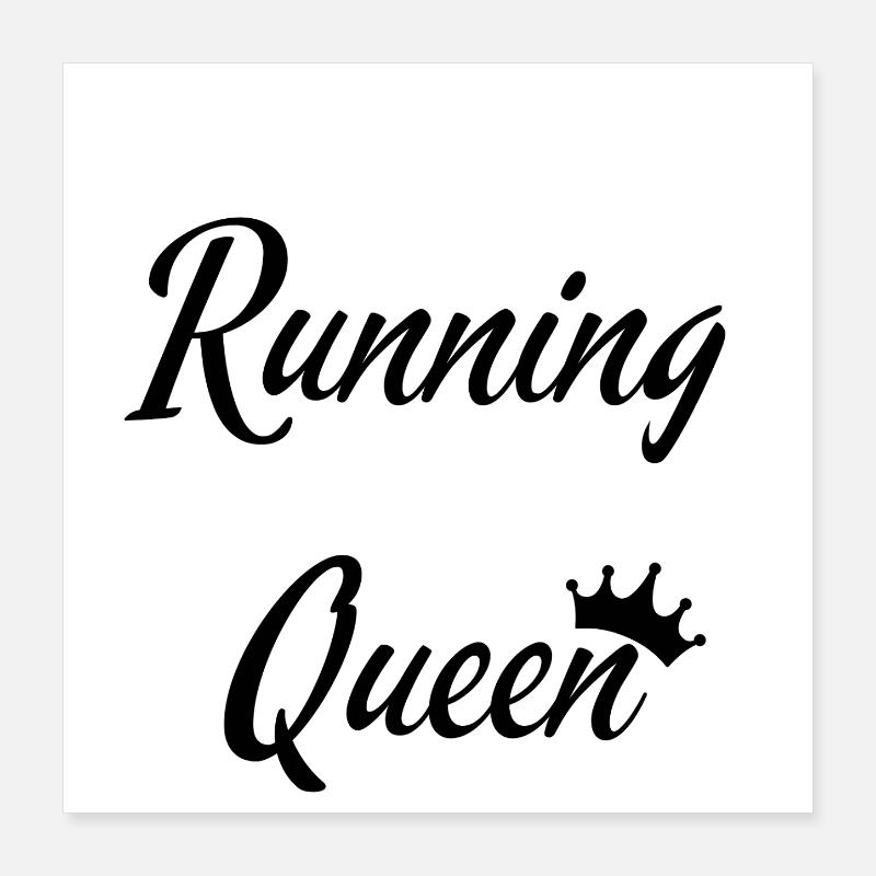 Reine de la course Poster 40 x 40 cm