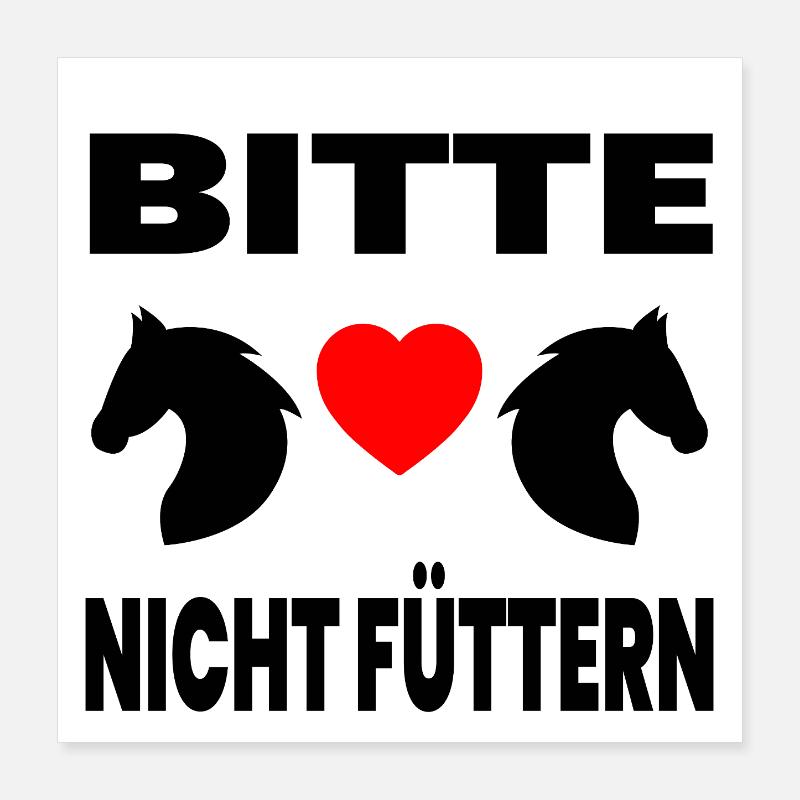 Pferde Poster 40x40 cm