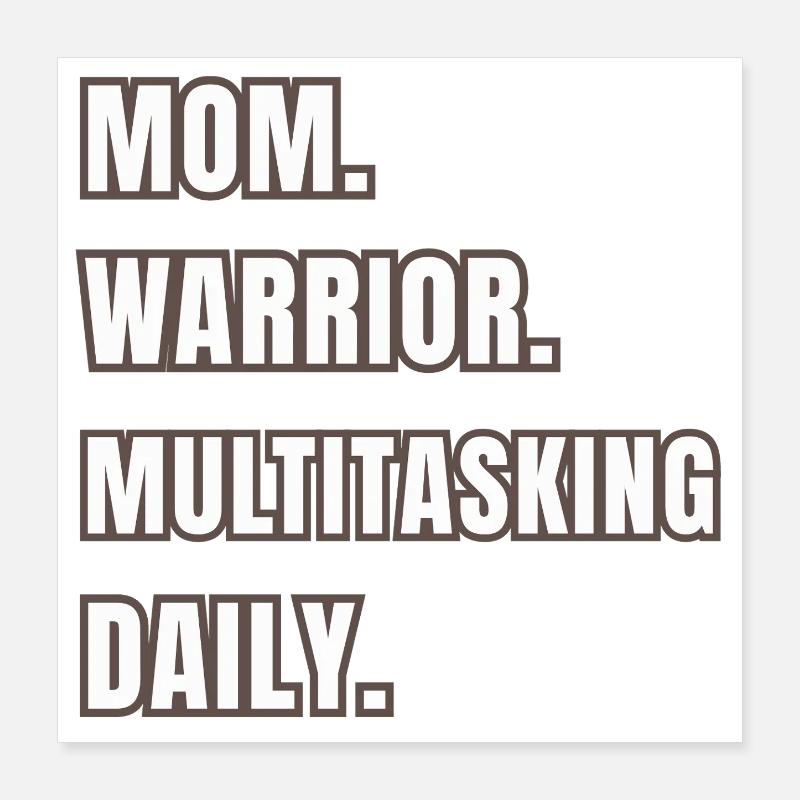 Mutterkönigin des Alltags Poster 40x40 cm