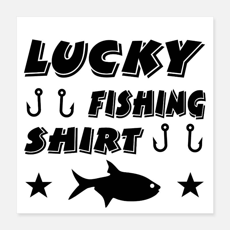 Angling Poster 16" x 16" (40x40 cm)