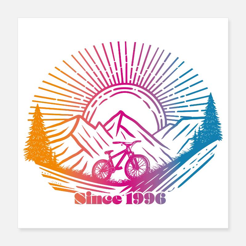 Depuis 1996 Poster 40 x 40 cm