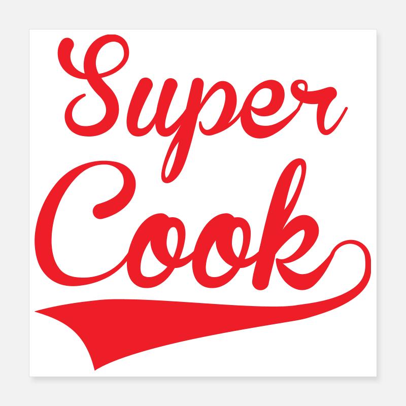Super Cook : Le Maître des Fourneaux Poster 40 x 40 cm