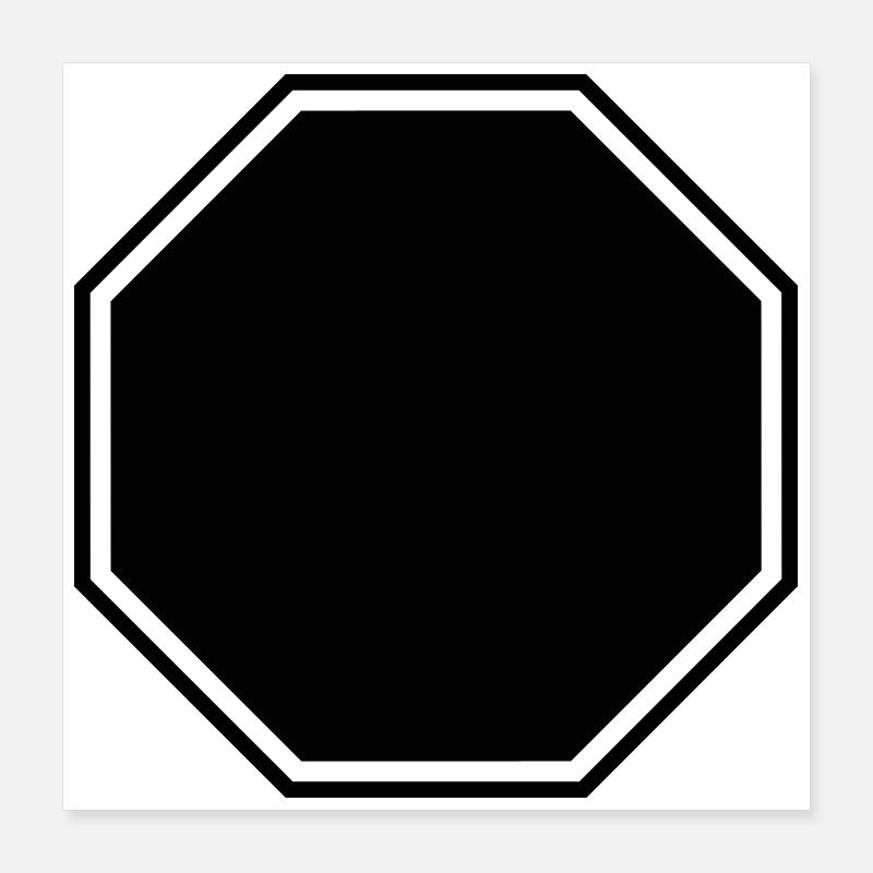 Forme d’arrêt – Cadre d’attention pour le design ! Poster 40 x 40 cm