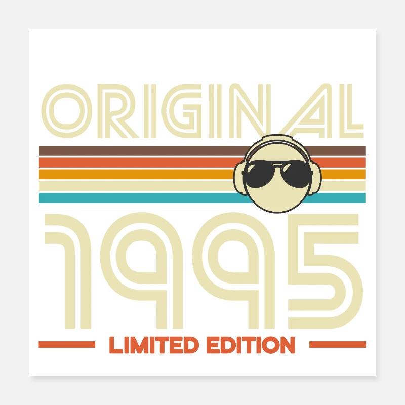 Original 1995 Retro Edition Poster 16" x 16" (40x40 cm)