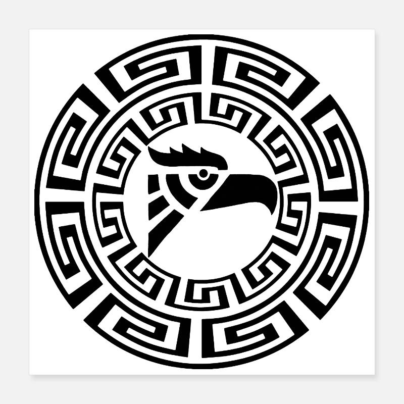 Black Eagle Emblem Poster 16" x 16" (40x40 cm)