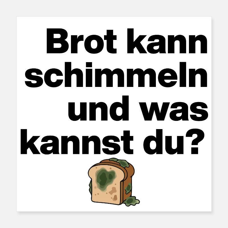 BREAD MOLD AND YOU? SARCASM GIFT FUNNY Poster 16" x 16" (40x40 cm)