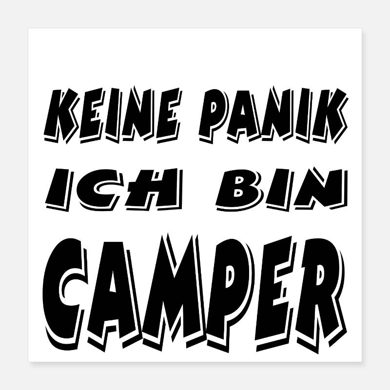 Campeur Poster 40 x 40 cm