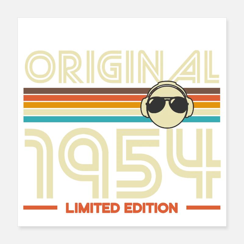 Originale Retro Limited Edition von 1954 Poster 40x40 cm