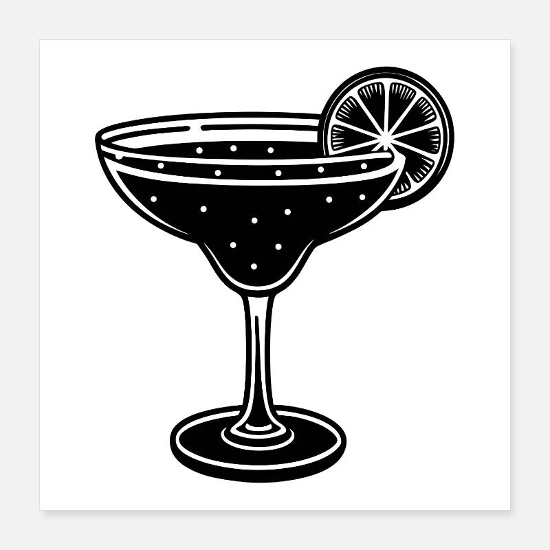 Margaritas Poster 40 x 40 cm