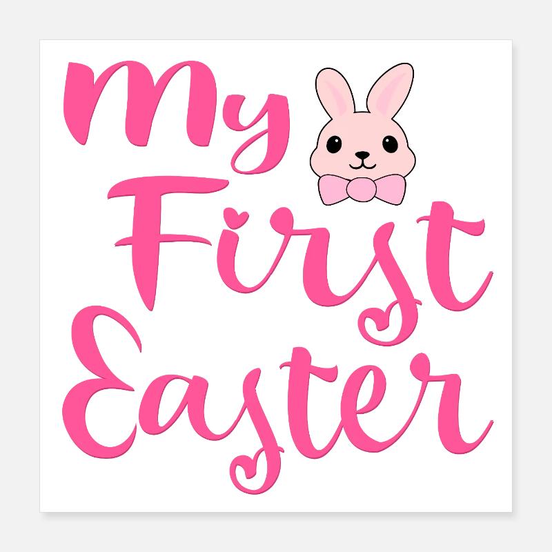 My First Easter Rabbit Poster 16" x 16" (40x40 cm)