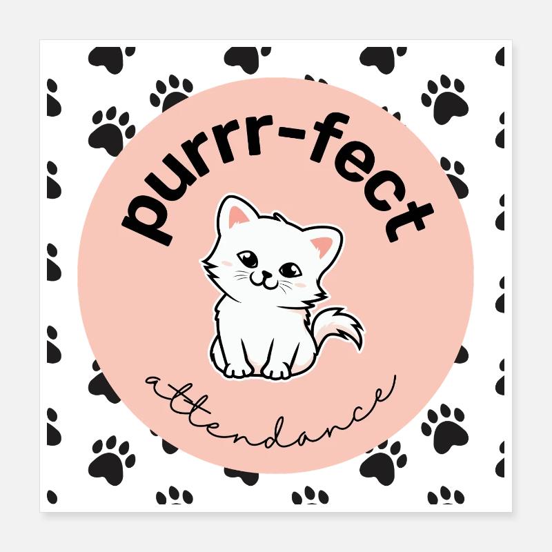 Soft Purr Design Poster 40 x 40 cm