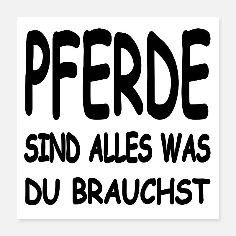 Pferde Poster 40x40 cm