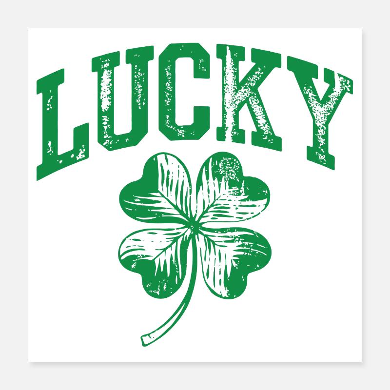 Lucky Shamrock Arch Poster 40x40 cm