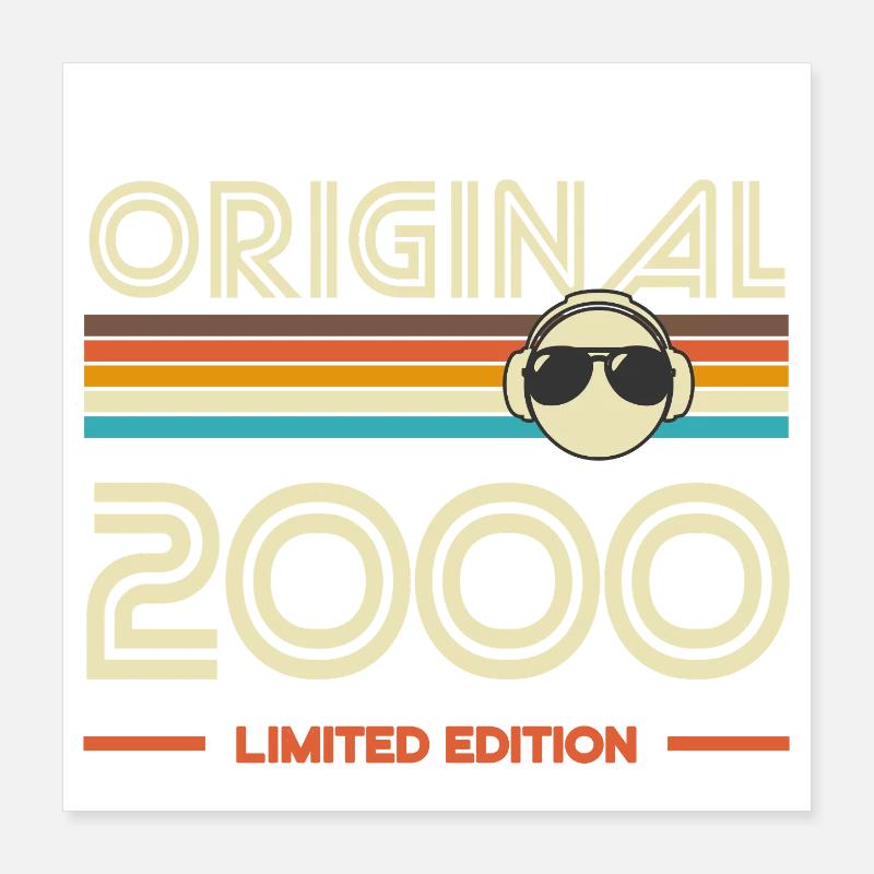 Original 2000 Retro Limited Edition Poster 40 x 40 cm