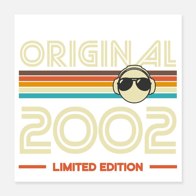 Originale limitierte Edition von 2002 Poster 40x40 cm