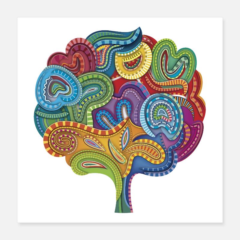 Corail en fleurs Poster 40 x 40 cm