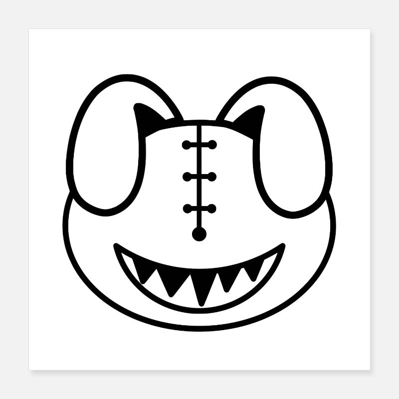 Plush : Silly (Tête) Poster 40 x 40 cm