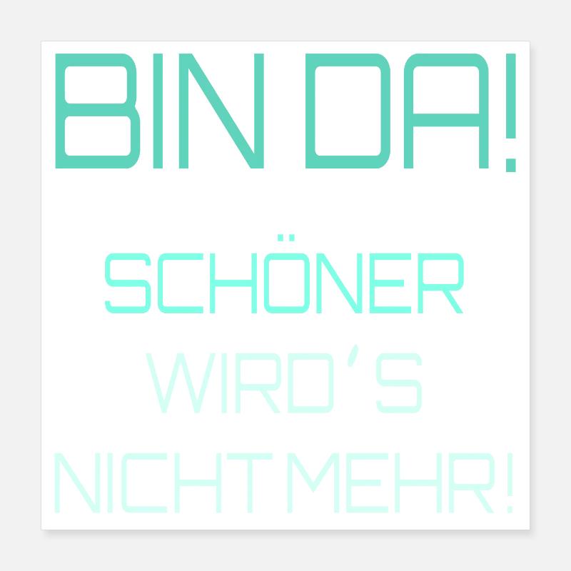 Ironie de la perception de soi Poster 40 x 40 cm