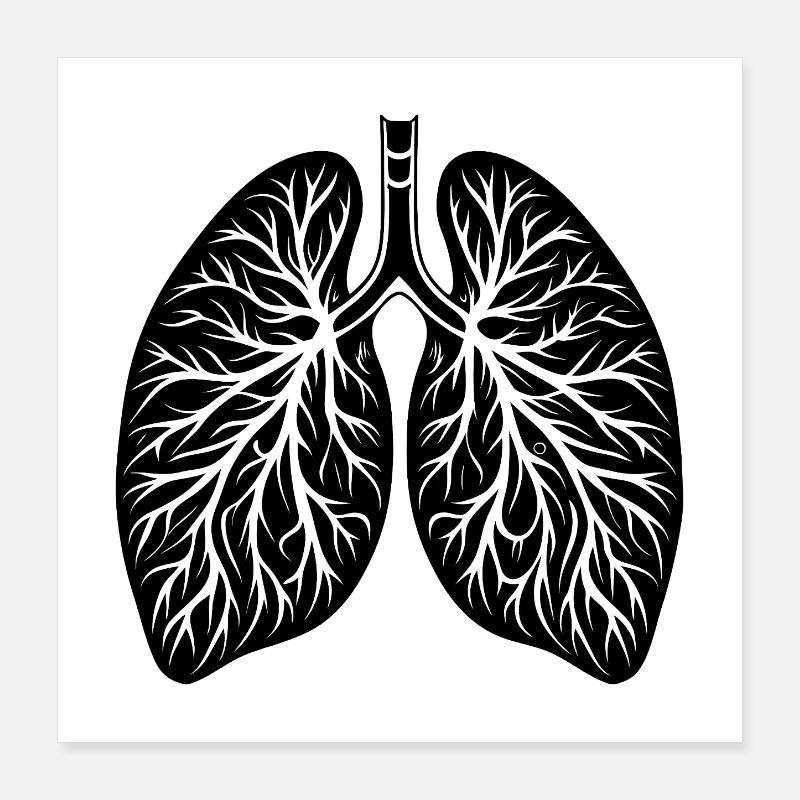 Lungs Poster 16" x 16" (40x40 cm)